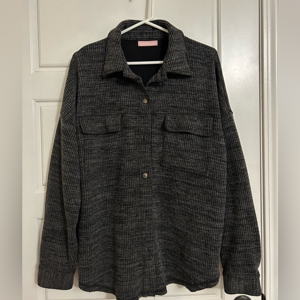Skull House Jacket. Excellent used condition. Size large. Grey.